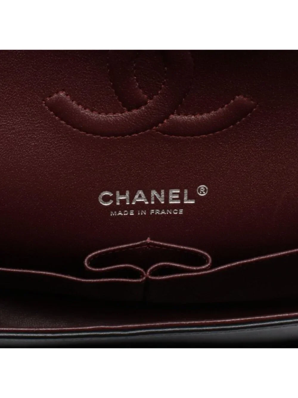 Chanel Shoulder Bag Quilted Double Flap Black Lambskin Chain